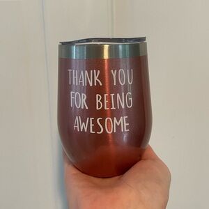 NWOT Tumbler with Motivational Message